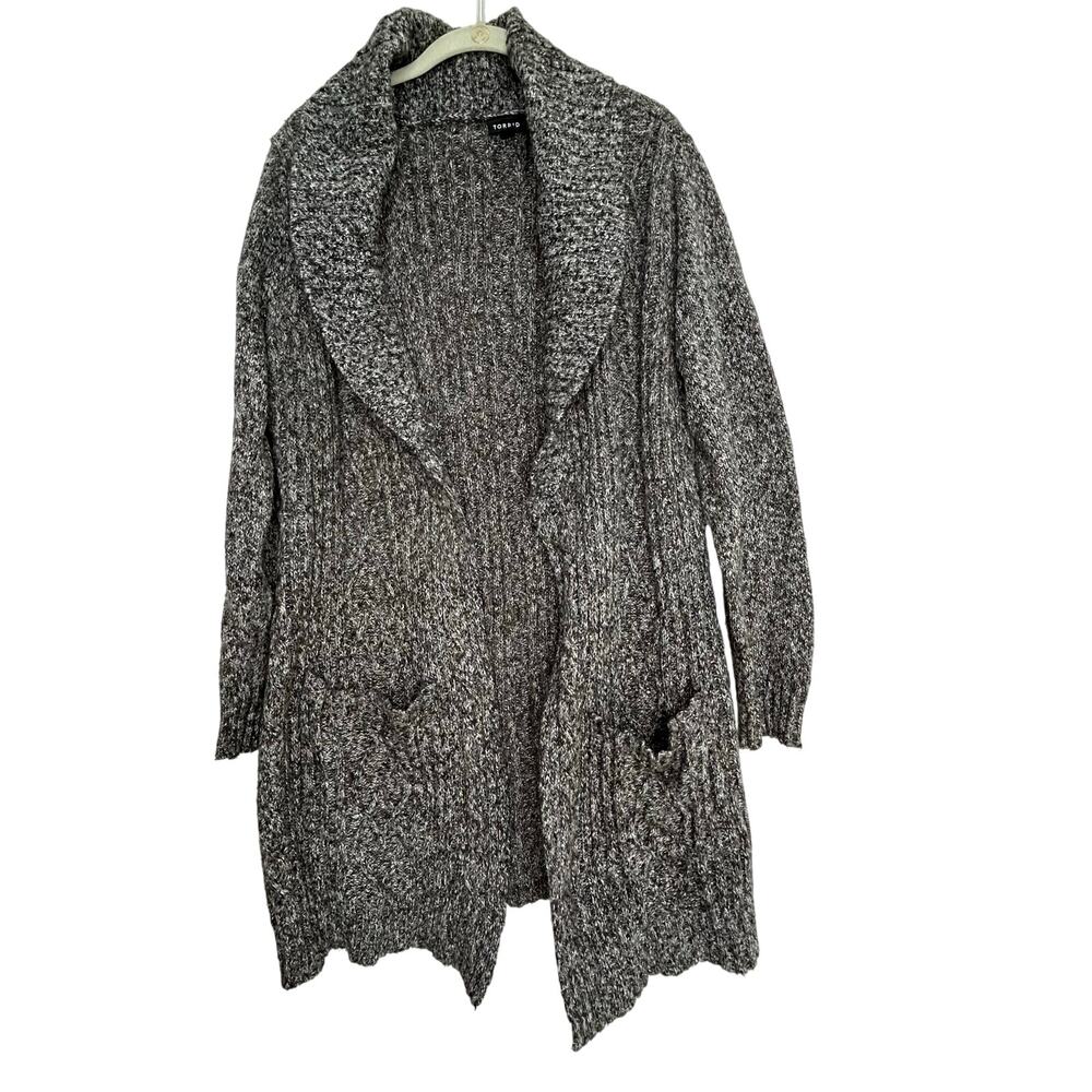Torrid open gray cardigan long size 2X